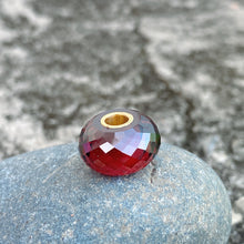 Garnet Bead 14K Gold Core