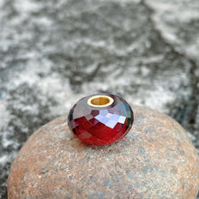 Garnet Bead 14K Gold Core