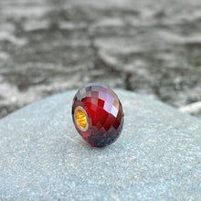 Garnet Bead 14K Gold Core