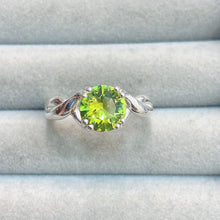 Natural Peridot Ring Tree Branch Band