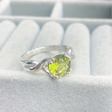 Natural Peridot Ring Tree Branch Band