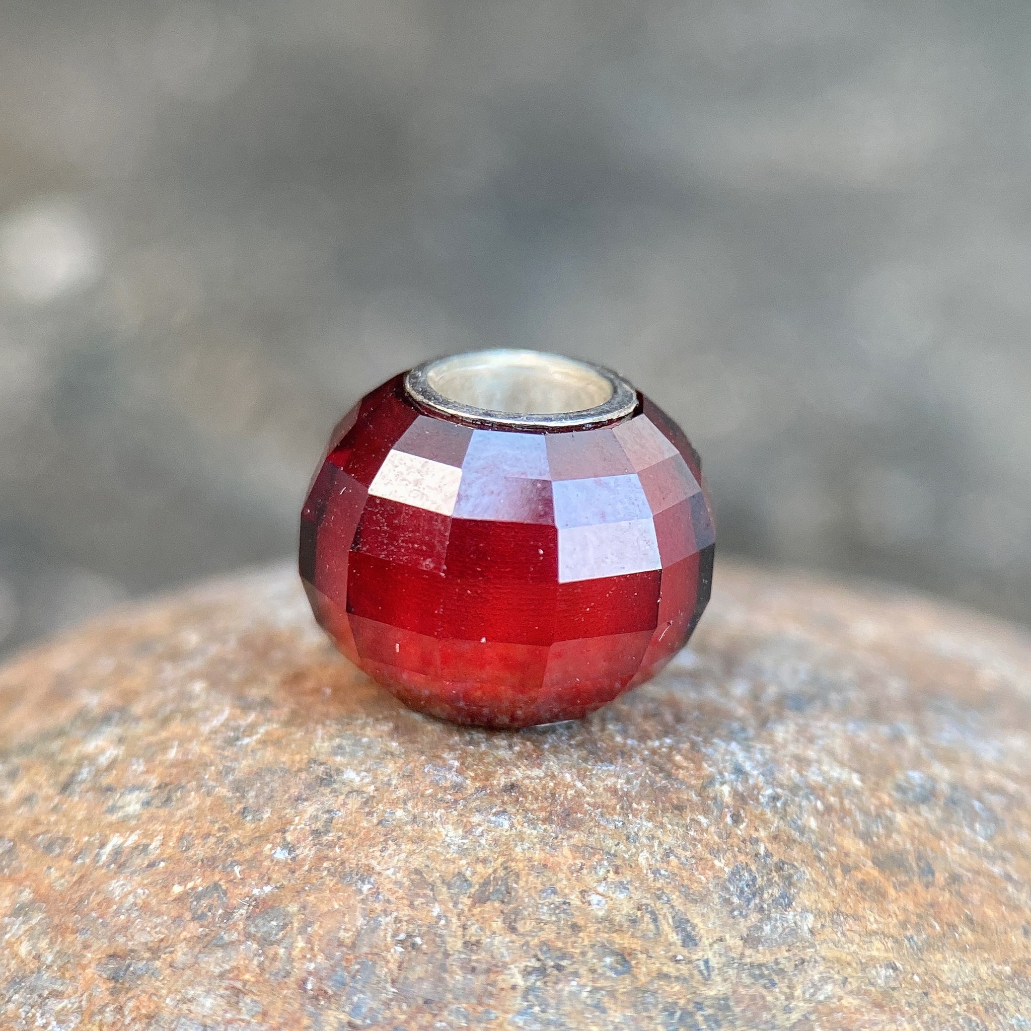 Garnet Bead Step Cut Lantern Shape