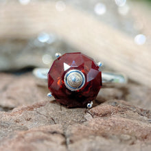 Garnet Spinner Ring
