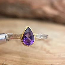 Amethyst Ring 14K Gold Setting