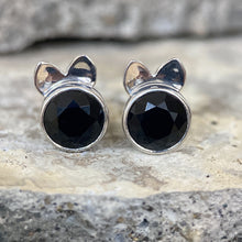 Cute Black Onyx Earrings Animal Design