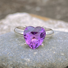 Heart Amethyst Ring