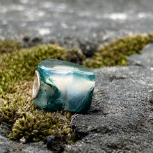 Moss Agate Bead Heart Shape