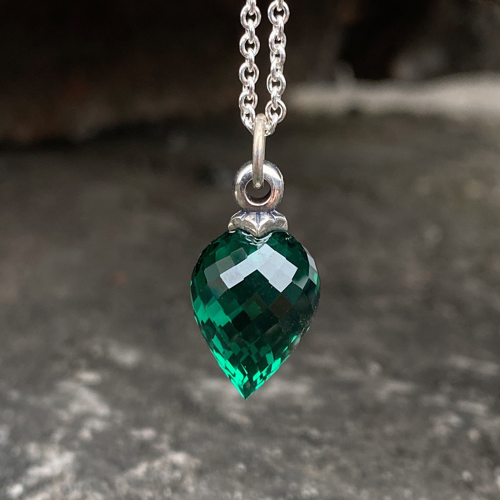 Emerald Necklace Crystal Point