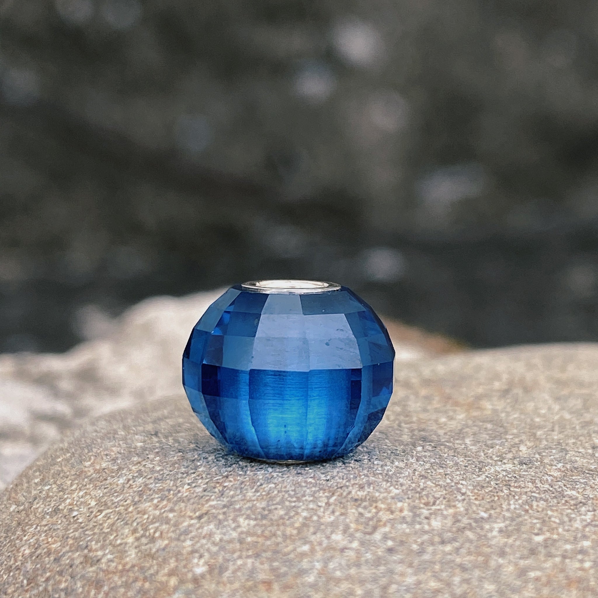 Blue Topaz Bead Lantern Shape