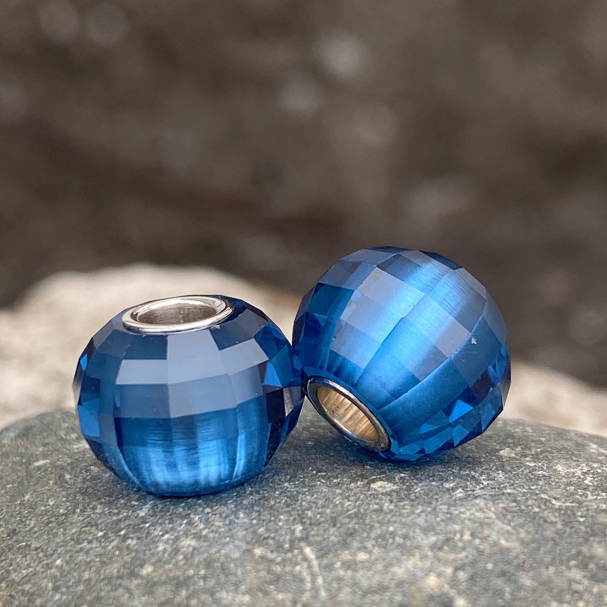 Blue Topaz Bead Lantern Shape