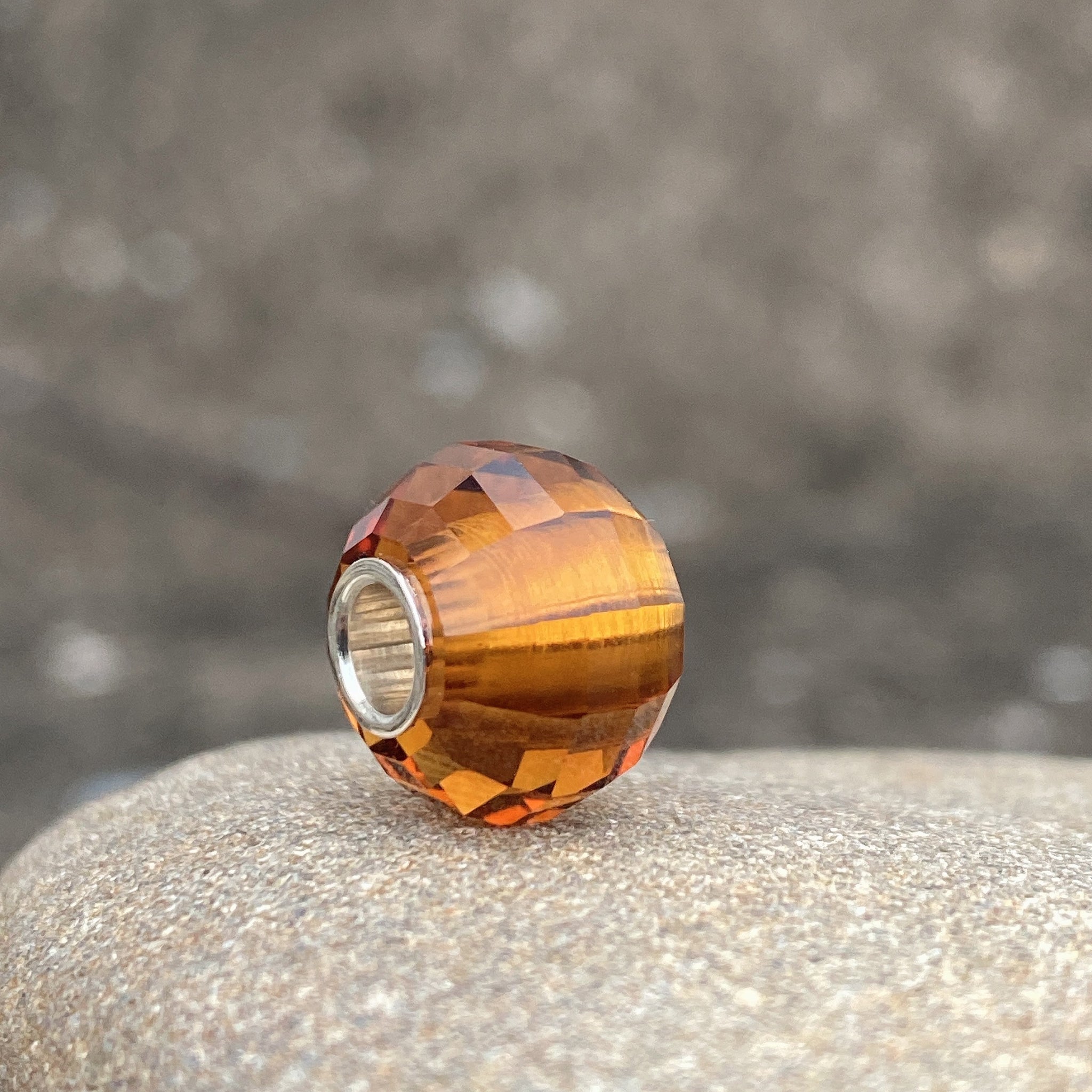 Citrine Bead Lantern Shape