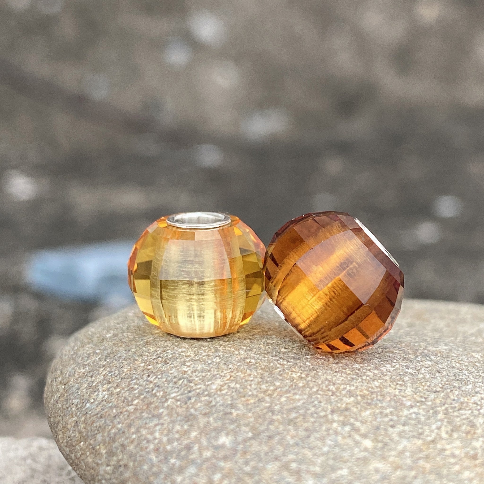 Citrine Bead Lantern Shape