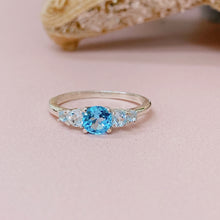 Topaz Ring Ocean Inspired Design