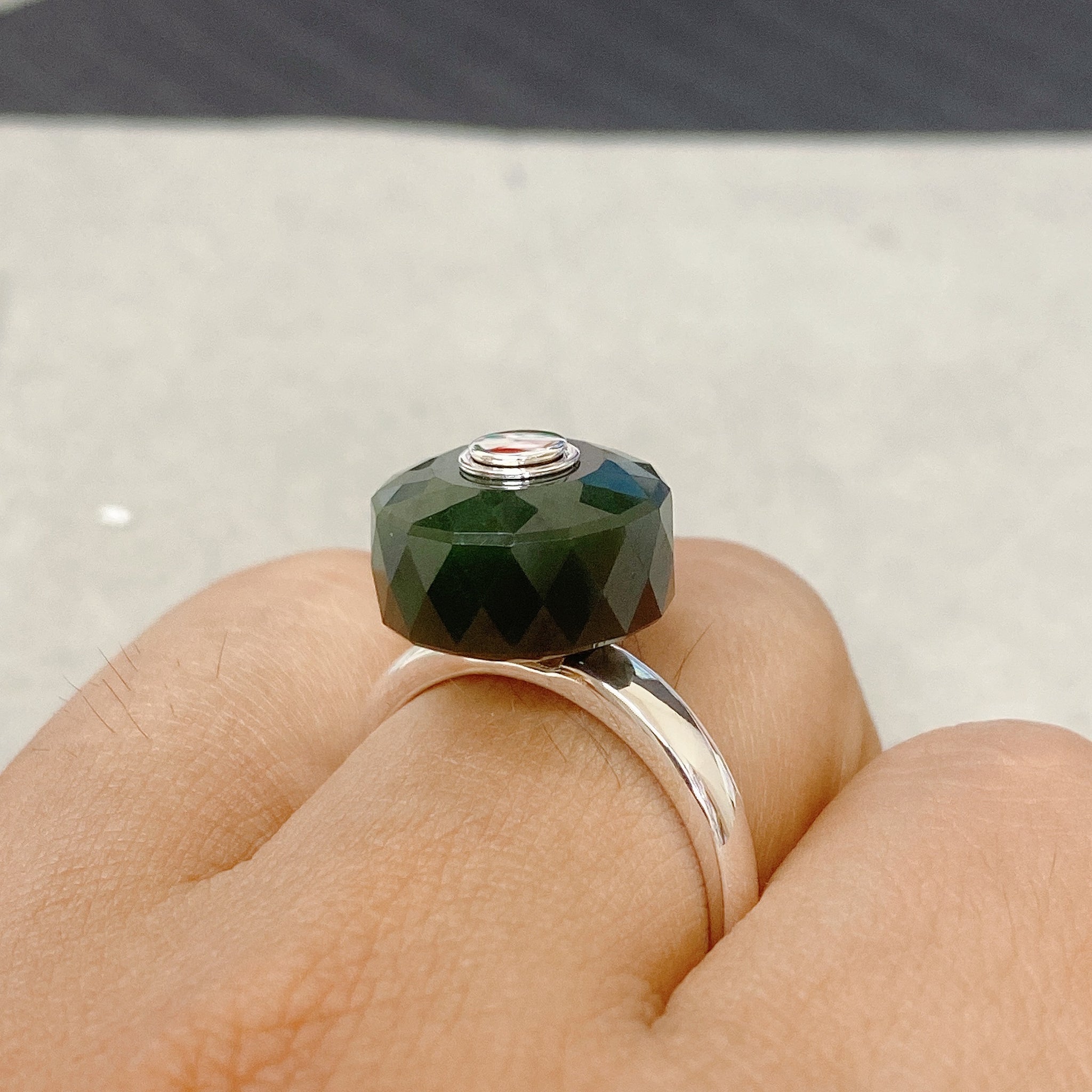 Nephrite Jade Ring Spinner