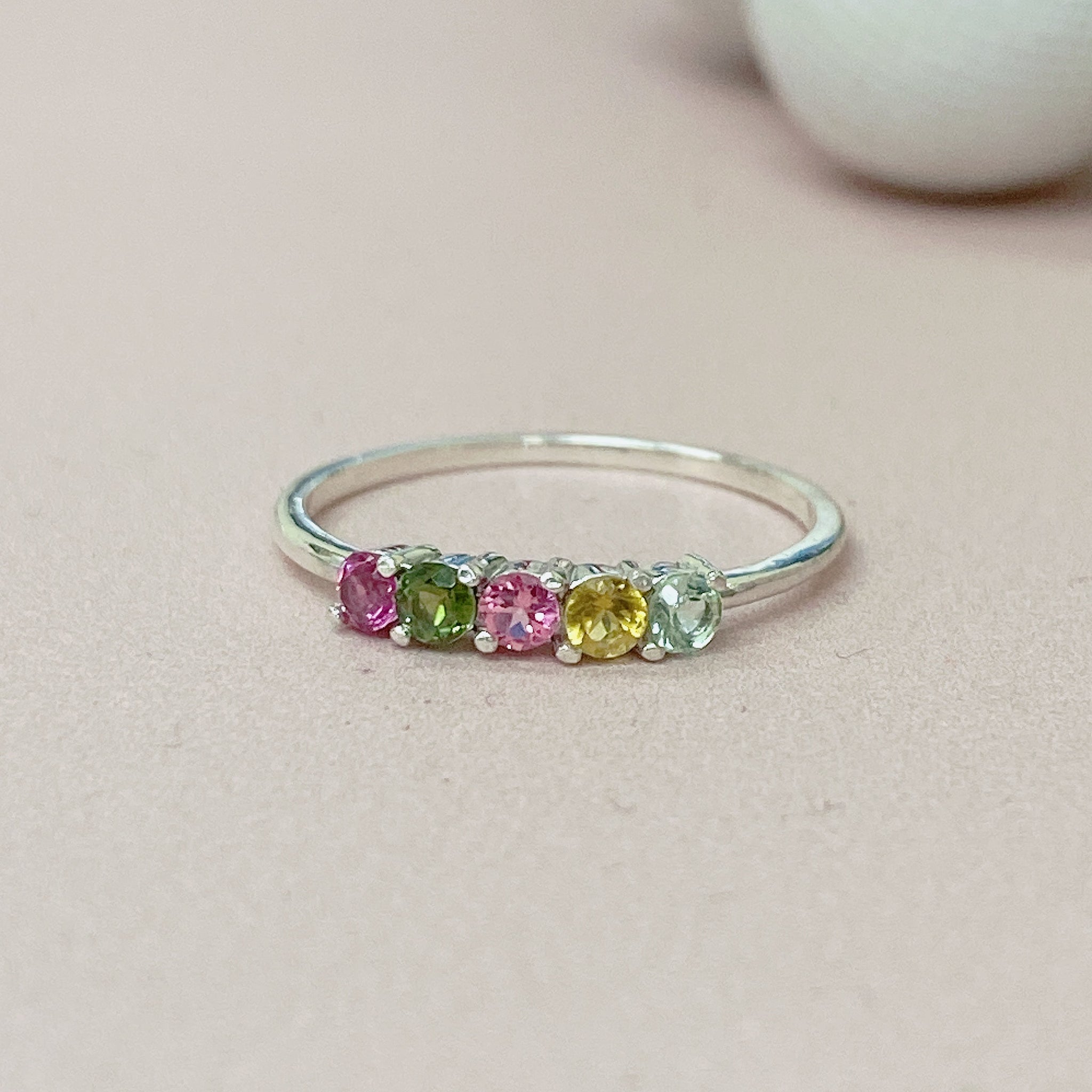 Multicolor Tourmaline Ring