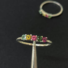 Multicolor Tourmaline Ring