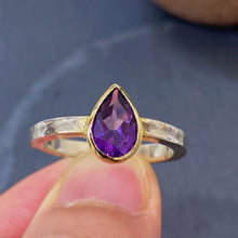 Amethyst Ring 14K Gold Setting