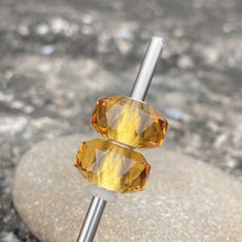 Yellow Citrine Bead Cylinder Shape