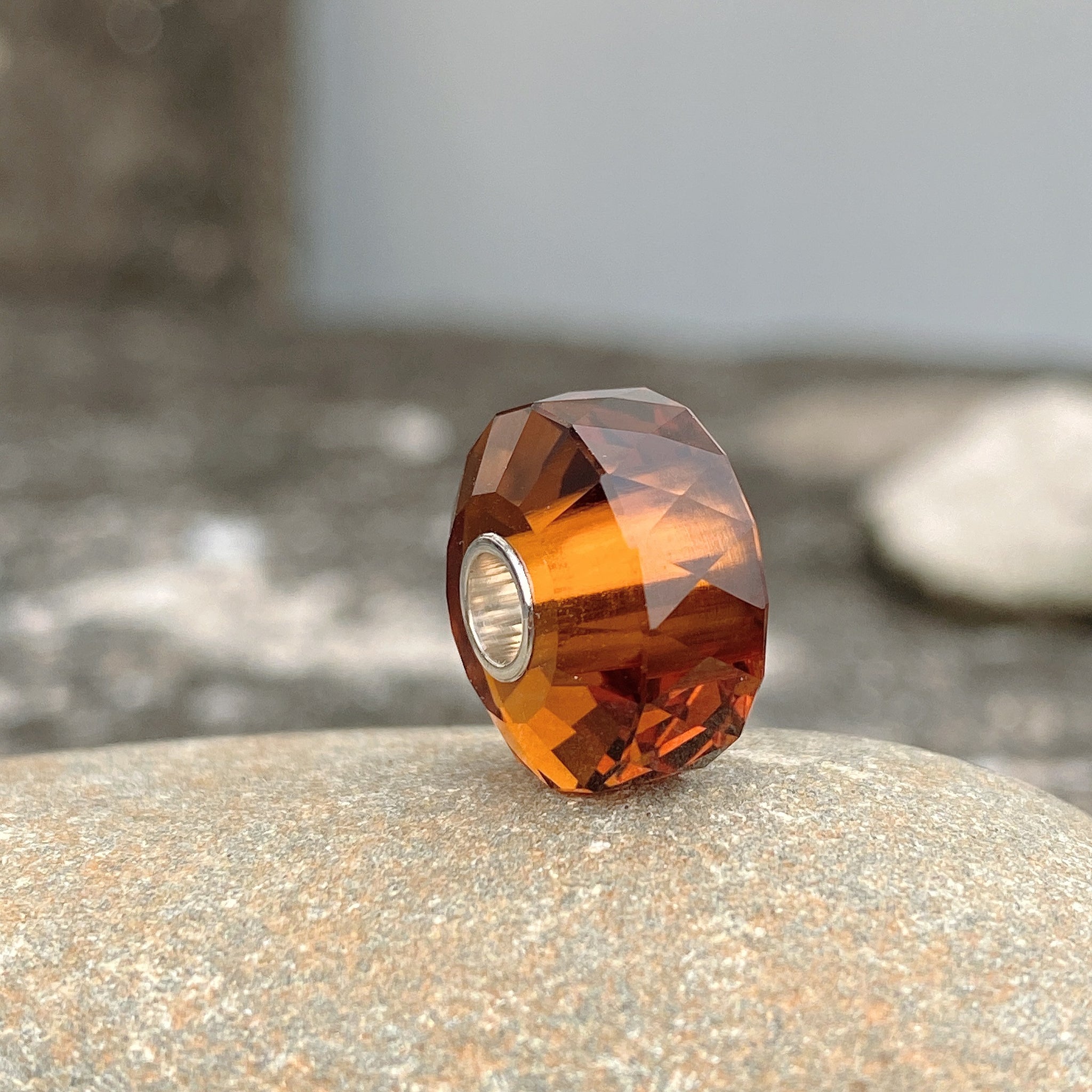 Honey Citrine Bead Cylinder Shape