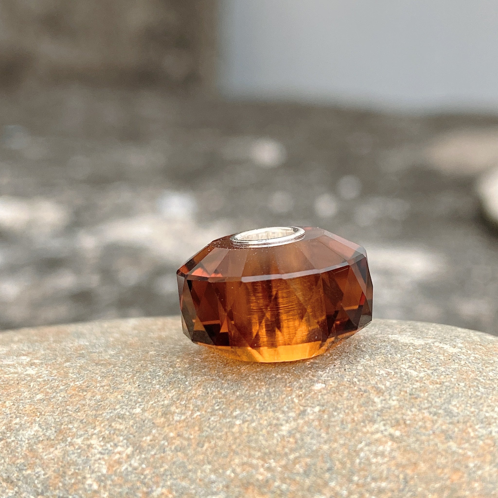 Honey Citrine Bead Cylinder Shape