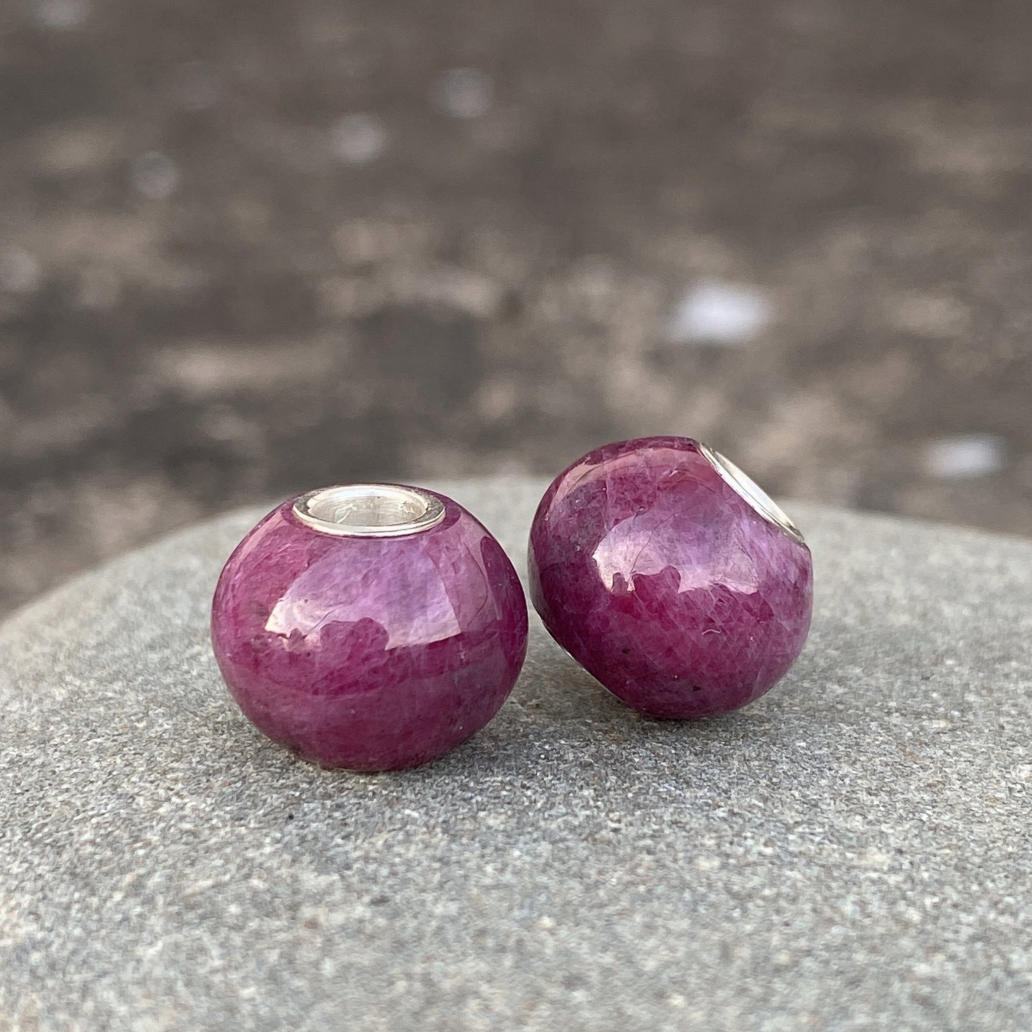 Natural Ruby Bead Round Shape Small Size