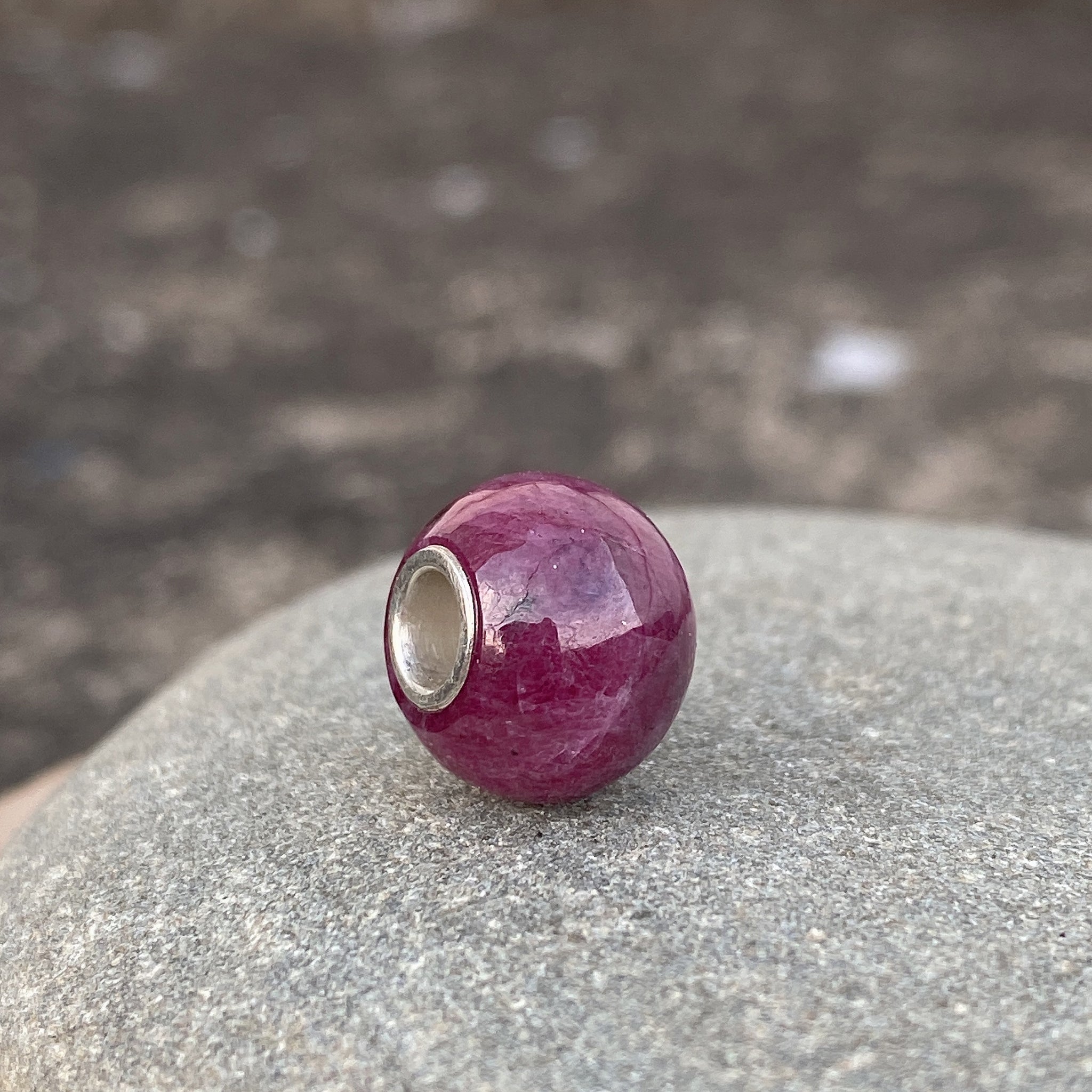 Natural Ruby Bead Round Shape Small Size