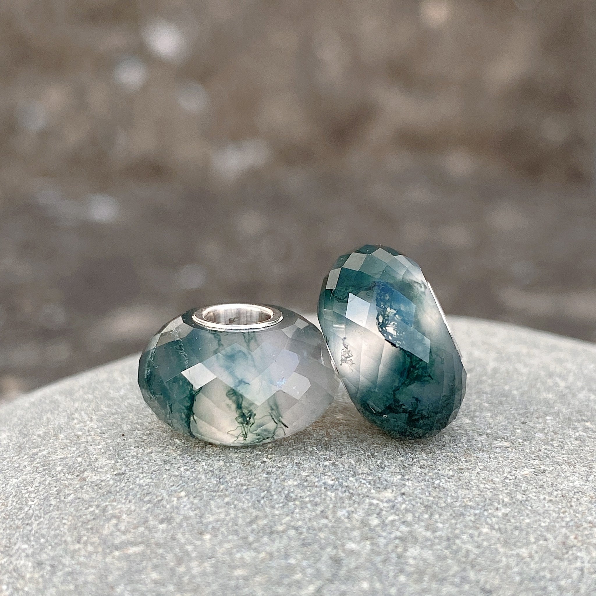 Moss Agate Bead