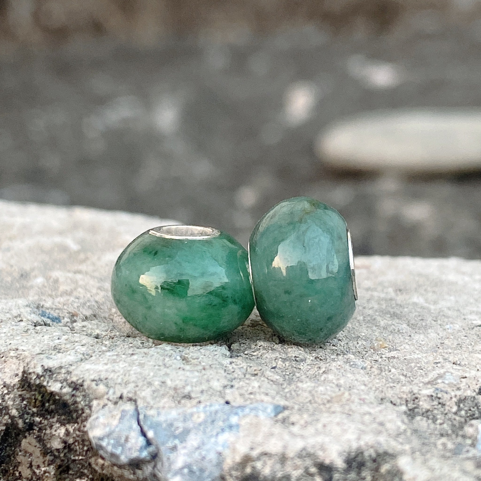 Smooth Jadeite Jade Bead Small Size