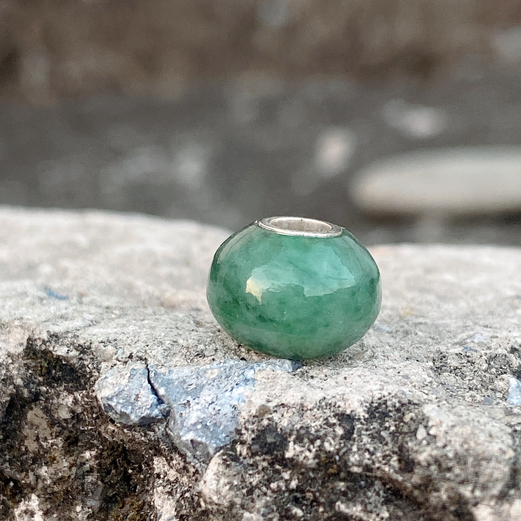 Smooth Jadeite Jade Bead Small Size