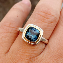 London Blue Topaz Ring 14K Gold Setting