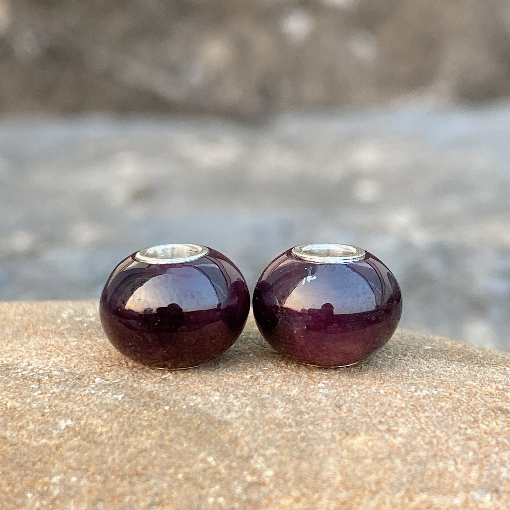 Dark Purple Ruby Bead