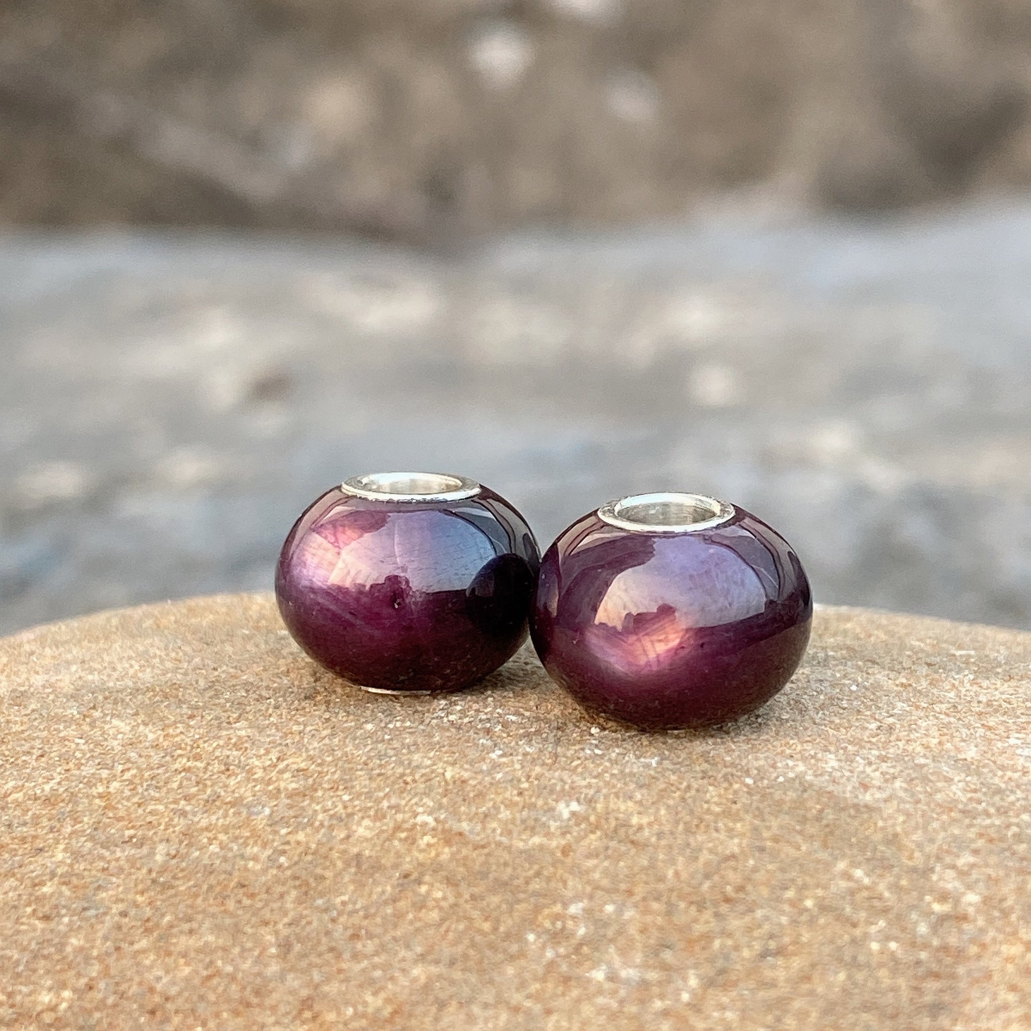 Dark Purple Ruby Bead