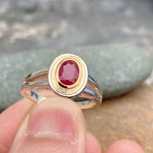 Ruby Ring 14K Gold Bezel