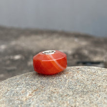 Carnelian Stone Bead Cylinder Shape
