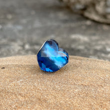 Blue Topaz Bead Heart Shape