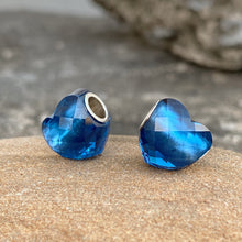 Blue Topaz Bead Heart Shape