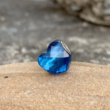 Blue Topaz Bead Heart Shape