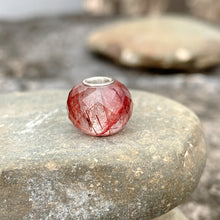 Red Rutilated Quartz Bead Small Size