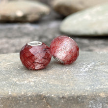 Red Rutilated Quartz Bead Small Size