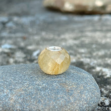 Yellow Rutilated Quartz Bead Small Size