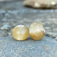 Yellow Rutilated Quartz Bead Small Size