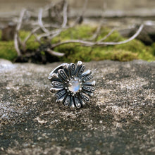 Snowflake Charm with Moonstone