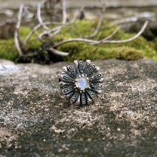 Snowflake Charm with Moonstone