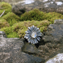 Snowflake Charm with Moonstone