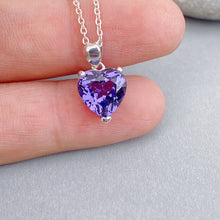 Heart Amethyst Necklace