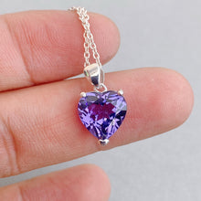 Heart Amethyst Necklace