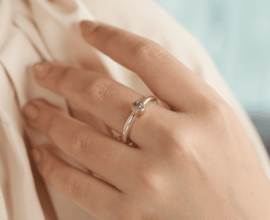 Moonstone Ring 14K Gold Setting