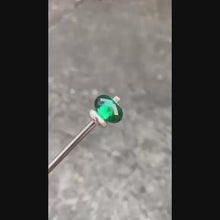 Emerald Bead Silver Core