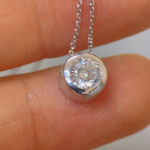 Dainty Lab-Grown Diamond White Gold Necklace