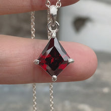 Garnet Necklace Kite Cut